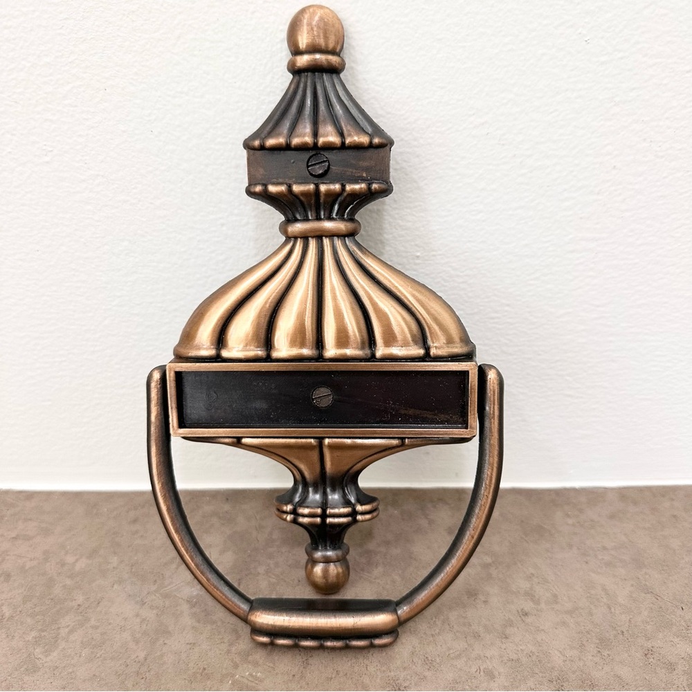 Vintage Georgian Mid Century Metal Door Knocker Brass New in Box